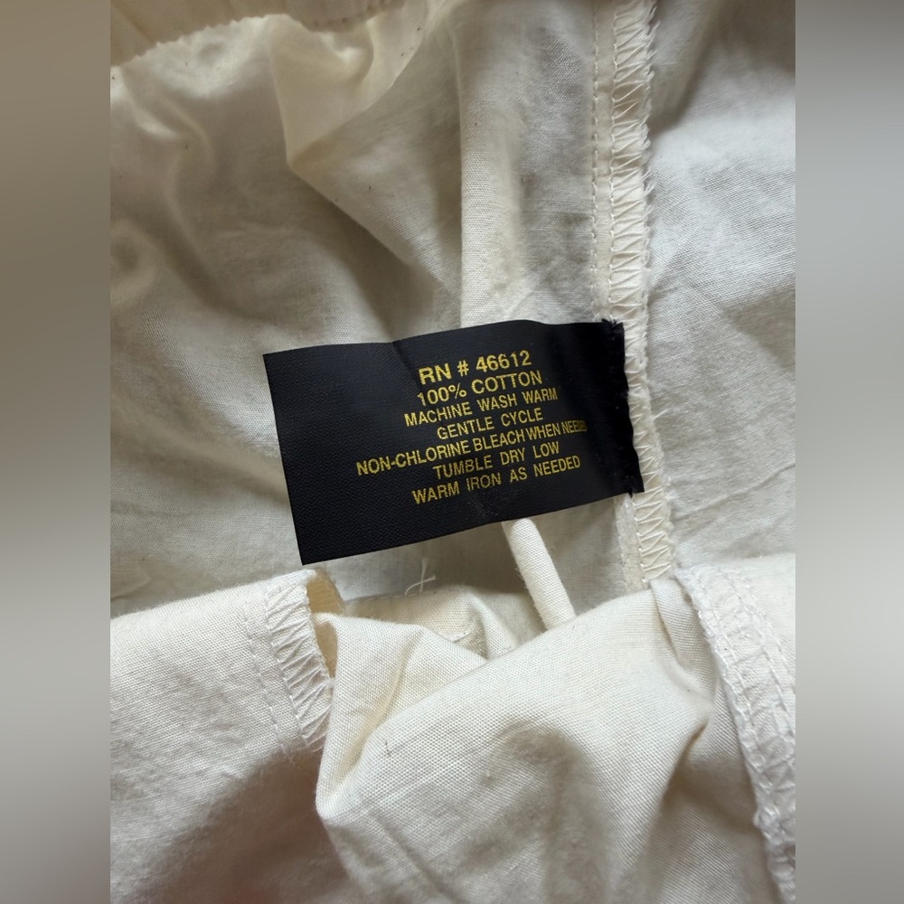 bundle of 2 Alan Stuart women cream cotton casual pants size M - Picture 6 of 8